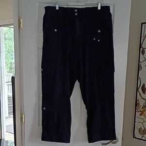 Free People Black Tahiti Cargo Pants, L